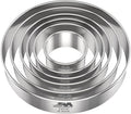 M JNGMEI 6 Pieces Stainless Steel Cookie Biscuit Cutter Set 2'' by MJINGMEI