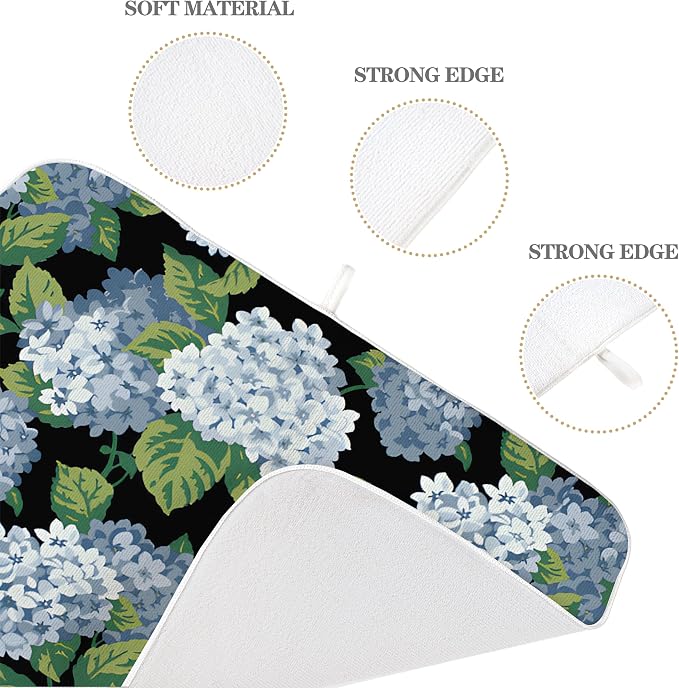 Spring Floral Dish Drying Mat 18x24 Inches - Image 7