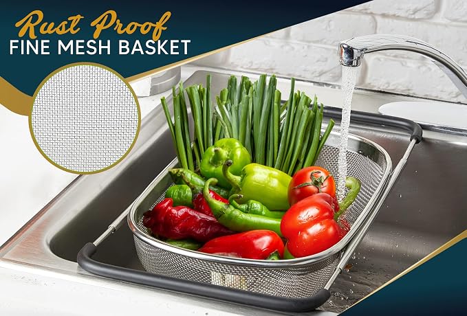 Over the Sink Colander for Kitchen - Image 3
