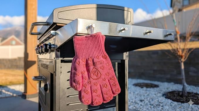 Grill Armor Oven Gloves with Fingers – 932°F Heat, Fire & Cut Resistant Mitts - Image 6