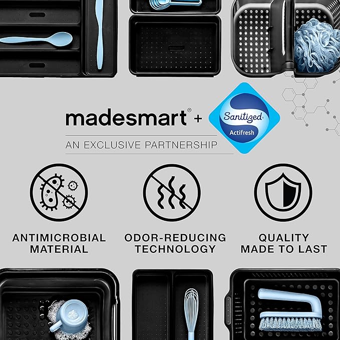 madesmart Premium 2 Tier Organizer, Under Cabinet Storage - Image 7