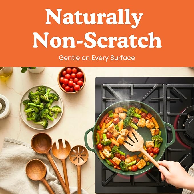 Non-Toxic Cooking Utensils – 6-Piece Kitchen Utensils Set, Glue-Free & - Image 6