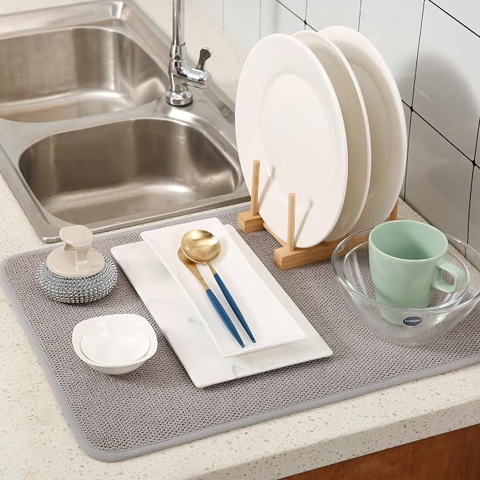 2 Pack Microfiber Dish Drying Mat - Image 5