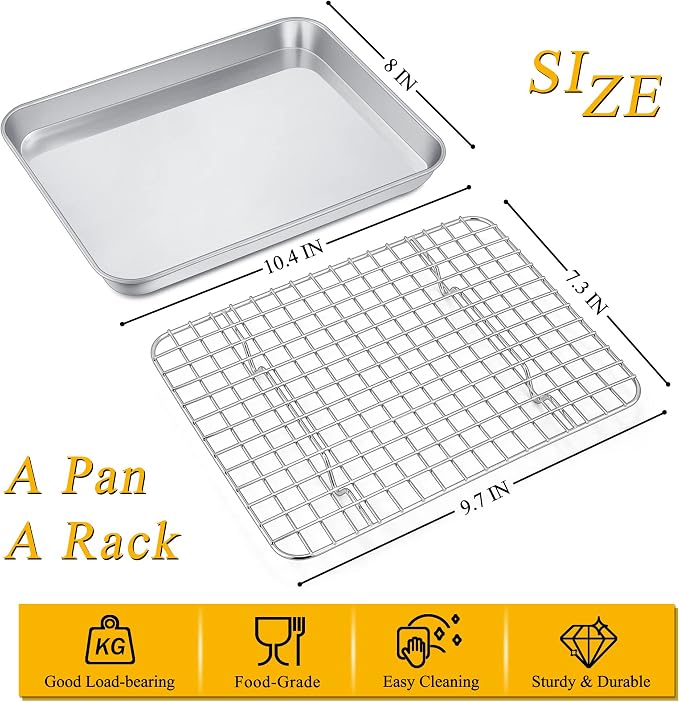 P&P CHEF 10.4 Inch Toaster Oven Pan - Image 2