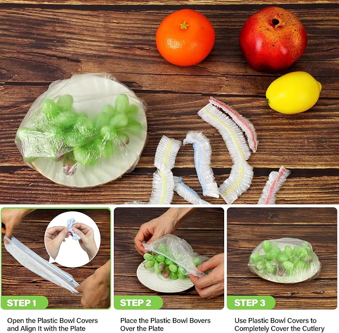 3rd Upgraded Plastic Bowl Covers, 3 Sizes Plastic Covers - Image 4