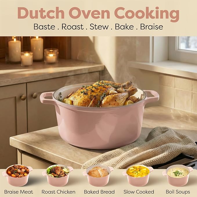 Gotham Steel 5 Qt Lightweight Ceramic Dutch Oven Pot - Image 10