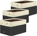 BALEINE 3 Pack Fabric Closet Storage Bins by BALEINE