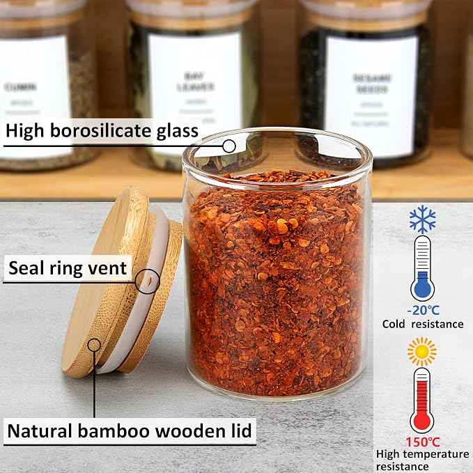 EgticHome 4OZ Glass Spice Jars - Image 5