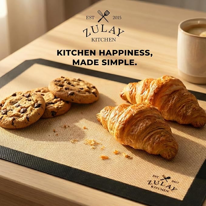 Zulay Kitchen Silicone Baking Mat Sheet Set - Image 8