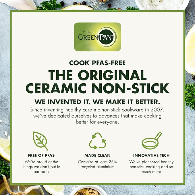 GreenPan Valencia Pro Hard Anodized Healthy Ceramic Nonstick 8" Frying Pan - Image 10