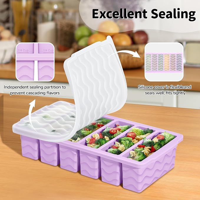 2-Pack Silicone Freezer Trays - Image 5