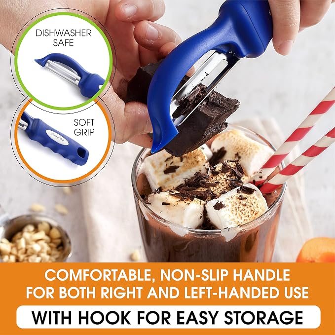 Spring Chef Premium Swivel Vegetable Peeler, Soft Grip Handle and Ultra Sharp - Image 6