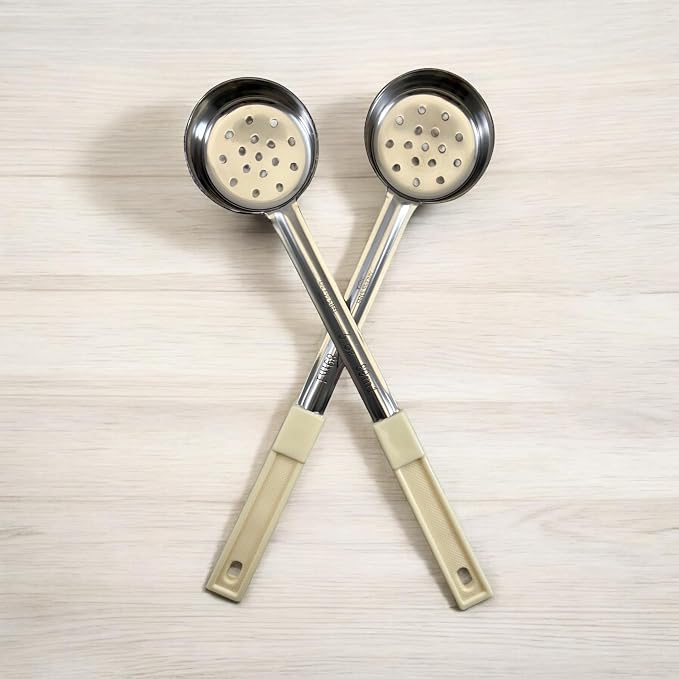 3 Ounce Slotted Stainless Steel Portion Control Ladle Spoon - Image 7