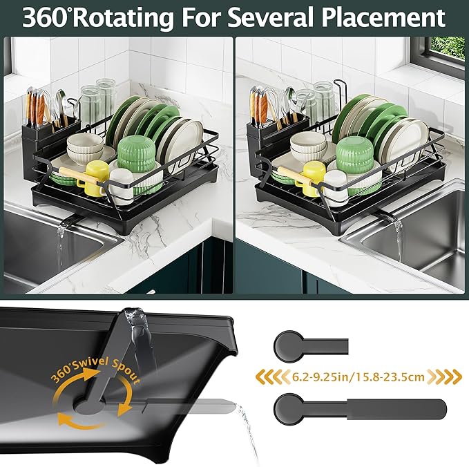 Epicano Dish Drying Rack for Kitchen Counter - Image 6