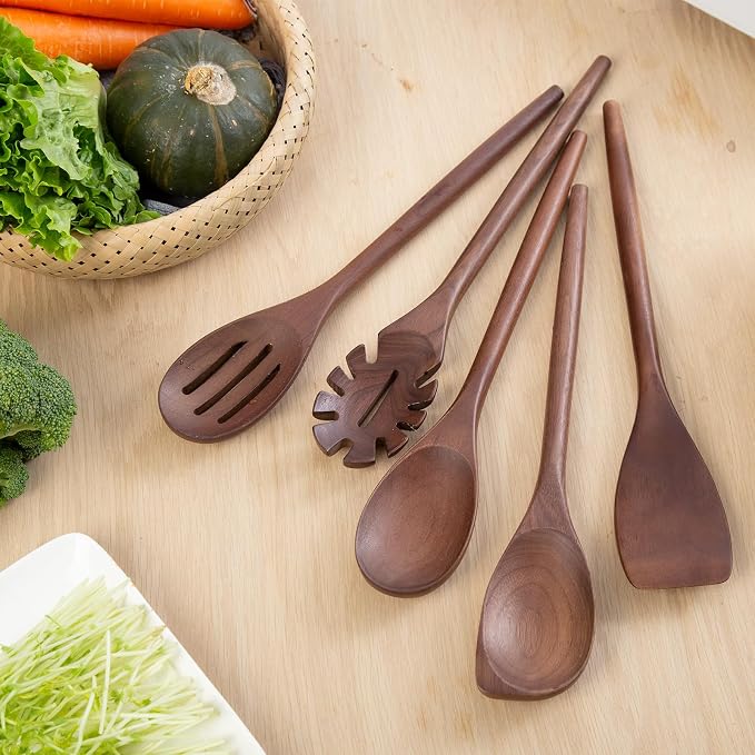2PSC Wooden Cooking Spoons, 14 Inch Wooden Spoon - Image 6