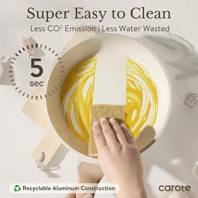 CAROTE ICE 35pcs Pots and Pans Set, Nonstick Cookware Sets - Image 5