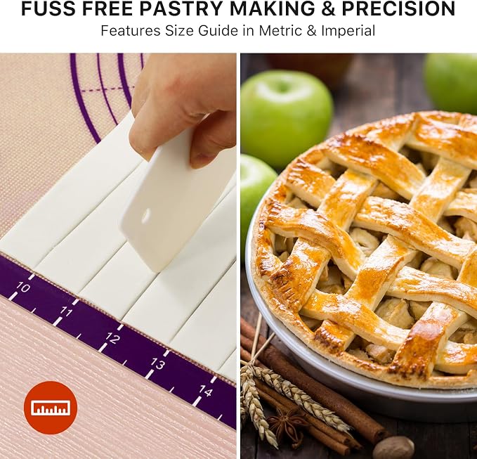Baking Mat, Reusable Food Grade Silicone Counter Mat - Image 6