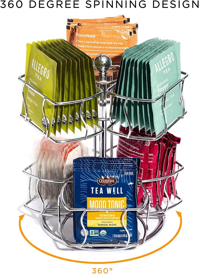 Sorbus Tea Bag Spinning Carousel - Image 4