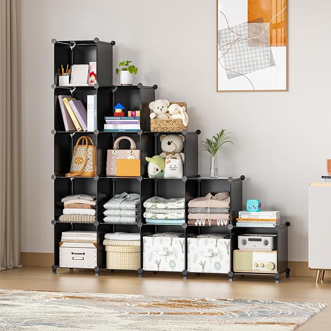 Neprock 16 Cubby Storage Organizer, Closet Clothes Storage Organizer, Cube - Image 8
