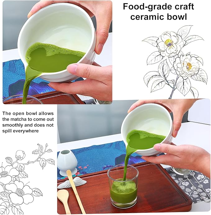 Matcha Whisk Set, Matcha Kit, Whisk Made from 100% Natural Bamboo, 11-component - Image 5