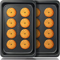 Cookie Sheets Tray, Baking Sheet Pans, Nonstick Toaster Oven Bakeware by FastandBest