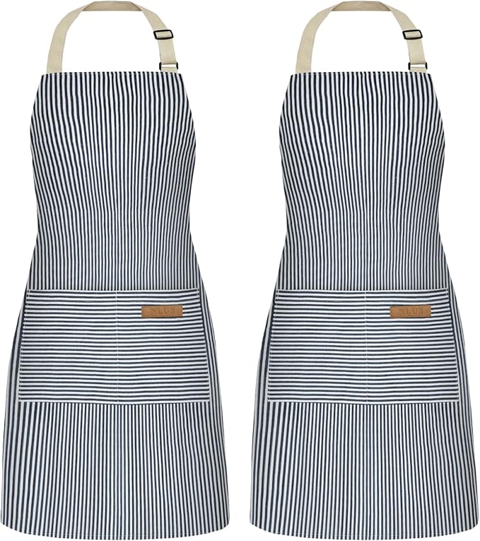 NLUS 2 Pack Cooking Aprons for Women by NLUS
