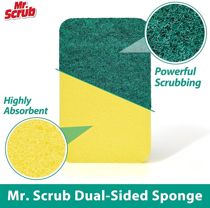 Mr. Scrub Sponges Kitchen Scrub Dish Sponge Scouring Pad, 36 Pack Cleaning - Image 3