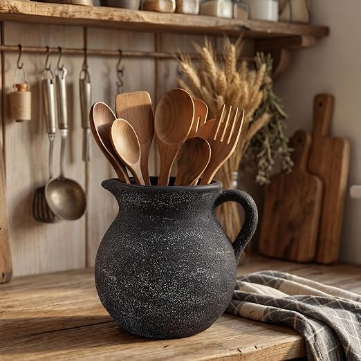 Potchen Rustic Kitchen Utensil Holder - Image 2