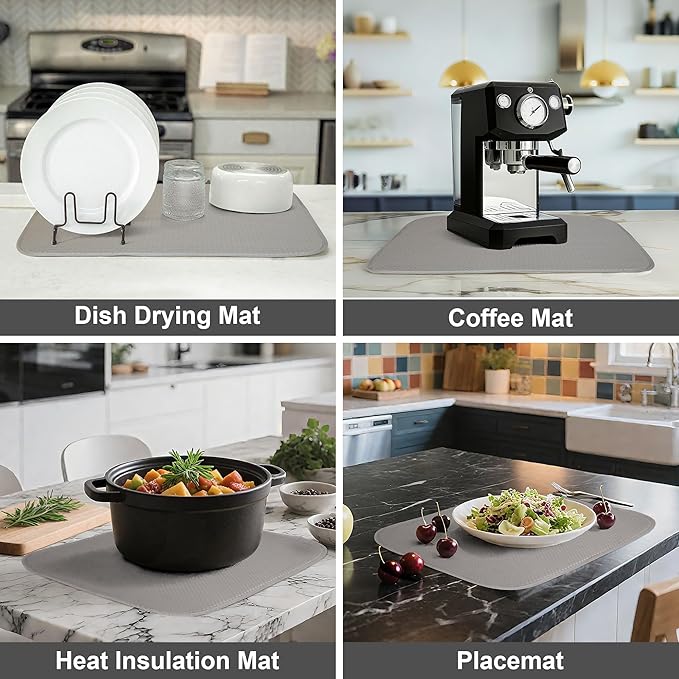 2 Pack Dish Drying Mat, Dish Drying Mats - Image 5