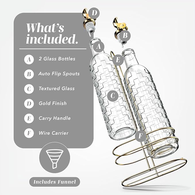COOK WITH COLOR Glass Olive Oil Bottle Dispenser - Image 2