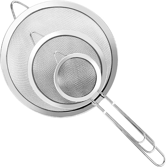 3Pcs Super Wire Extra Fine Mesh Strainer by YLYL