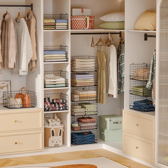 Yociyoga 6-Tier Stackable Closet Organizers and Storage Shelves, Closet Shelf - Image 7
