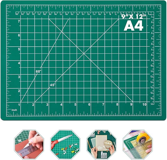 anezus Self Healing Sewing Mat, Rotary Cutting Mat Double Sided 5-Ply Craft by anezus