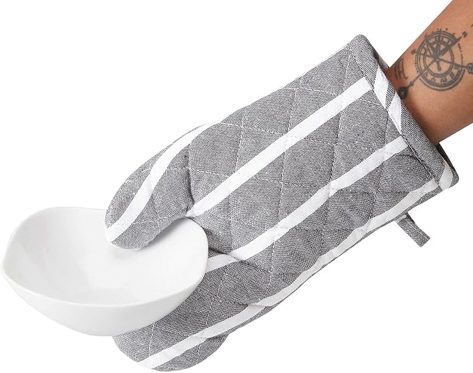 Encasa XO Long 12"x7" Oven Microwave Hand Gloves Mitts - Image 4