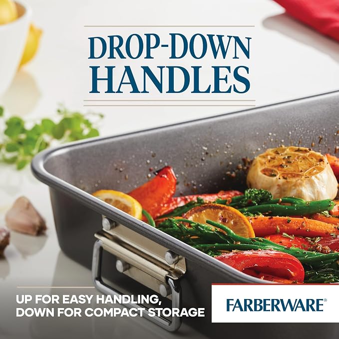 Farberware Bakeware Nonstick Steel Roaster - Image 6