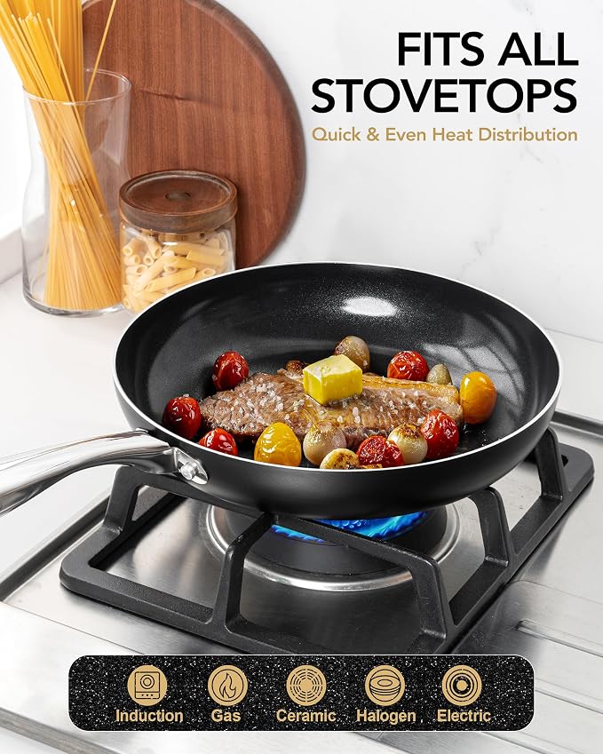 MICHELANGELO Ceramic Frying Pan - Image 5