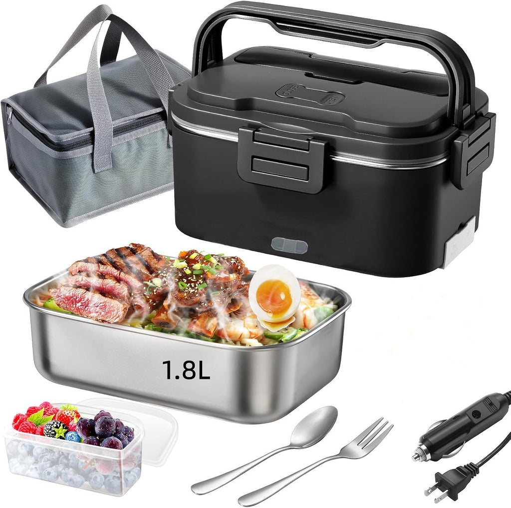 Electric Lunch Box for Adults 100W 1.8L Portable Heated Lunch Box