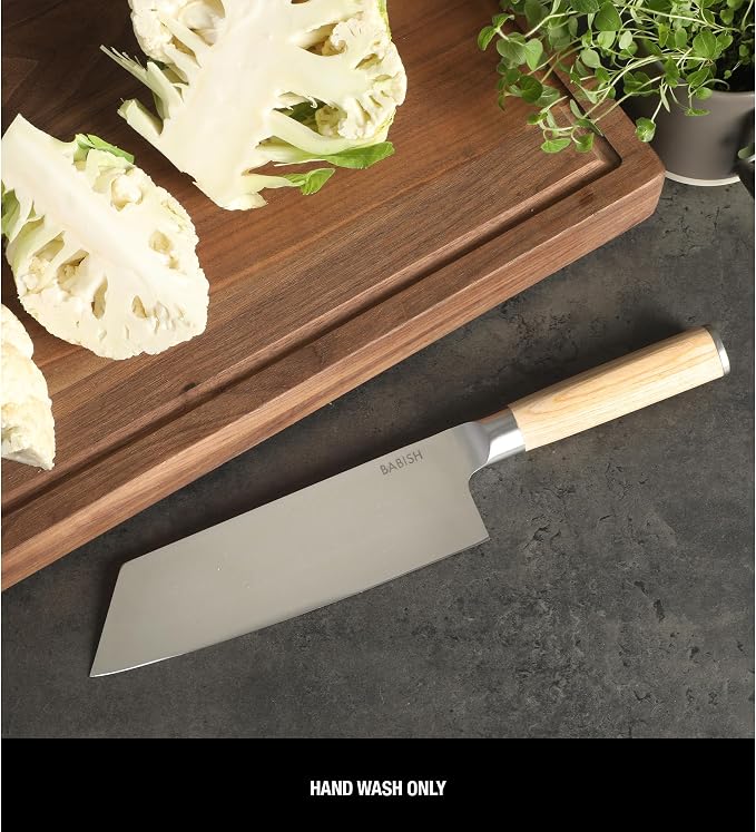 Babish 7.5-Inch Clef Knife – High-Carbon 1.4116 German Steel Kitchen Knife - Image 4