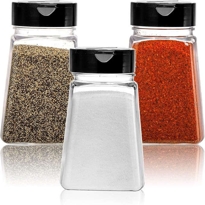 Tebery 24 Pack 9 Oz Plastic Spice Jars - Image 4