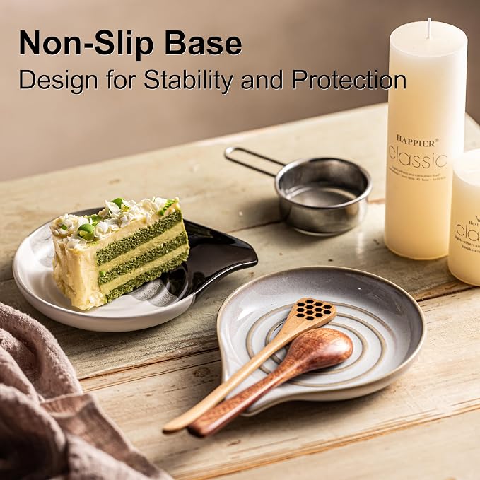 Ceramic Spoon Rest for Stove Top, Large Spoon Holder for Kitchen Counter - Image 5