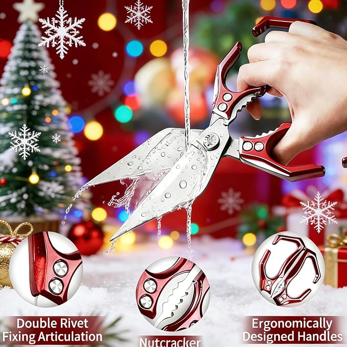 Multifunctional Heavy Duty Poultry Shears, Japanese High-Carbon Steel Kitchen - Image 4