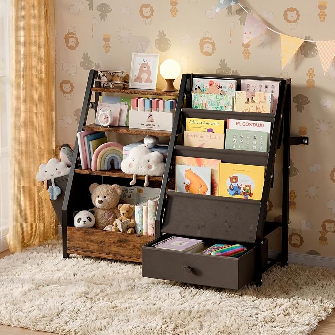 HAVLOTII Kids Bookshelf and Toy Storage by HAVLOTII