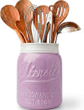 Comfify Wide Mouth Mason Jar Utensil Holder Decorative Kitchenware Organizer by Comfify