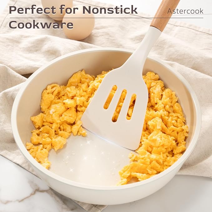 Astercook Kitchen Utensils set, 446°F Heat Resistant Food Grade Utensil Sets - Image 4