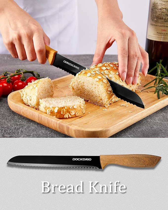 Kitchen Knife Set with Block, all in one 19 PCS High Carbon Stainless Steel - Image 4