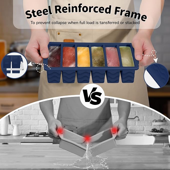 3-Pack Silicone Freezer Trays - Image 3