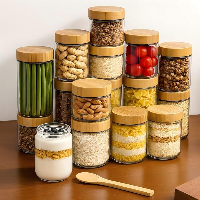 TBWIND 4 Pack 24oz Glass Jars - Image 2