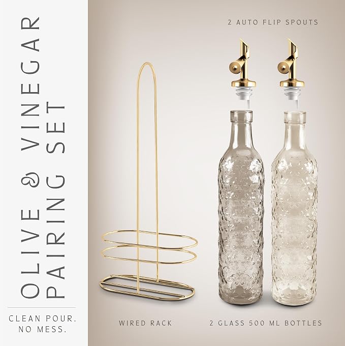 COOK WITH COLOR Glass Olive Oil Bottle Dispenser - Image 3