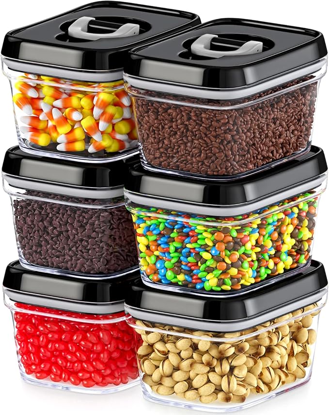 DWËLLZA KITCHEN Set of 6 Mini Airtight Food Storage Containers - Image 8