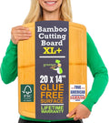 Greener Chef 20 Inch Bamboo Cutting Board Featuring Super-Sized Glue-Free by GreenerChef